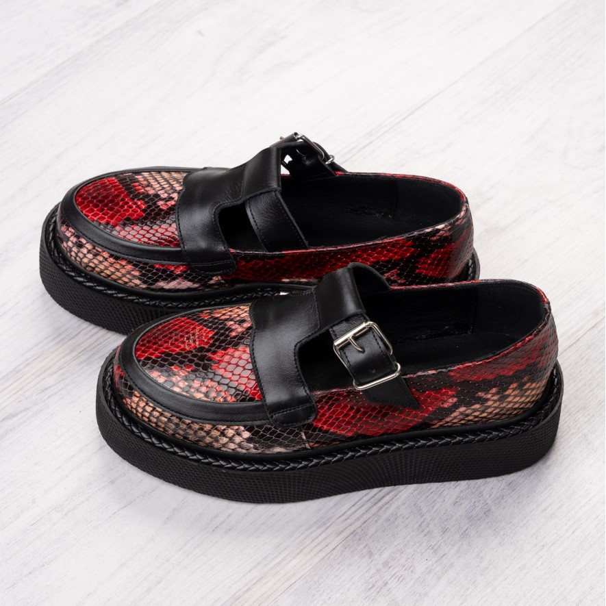     Pantofi - Celine - Red Snake 